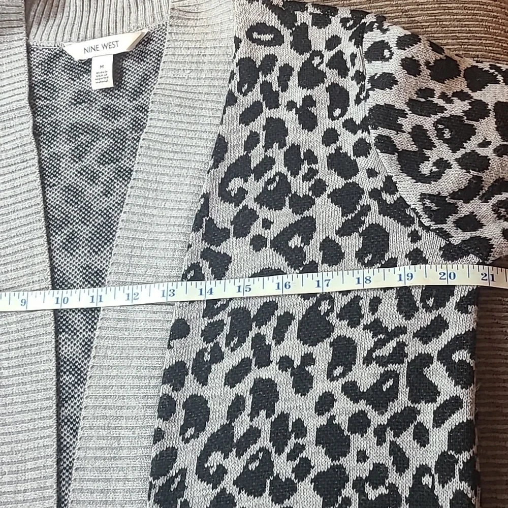 Nine West Animal Print Cardigan - Picture 9 of 11